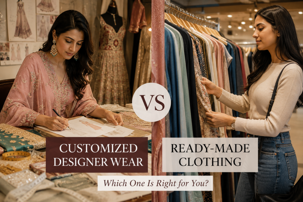 Customized Designer Wear vs Ready-Made Clothing: Which Is Better for Women?